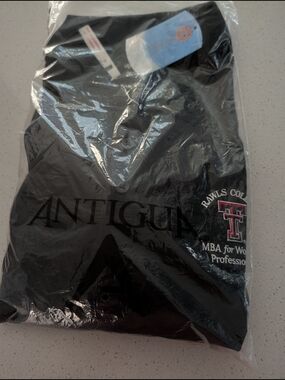 Antigua Black Collegiate Polo - Rawls College MBA